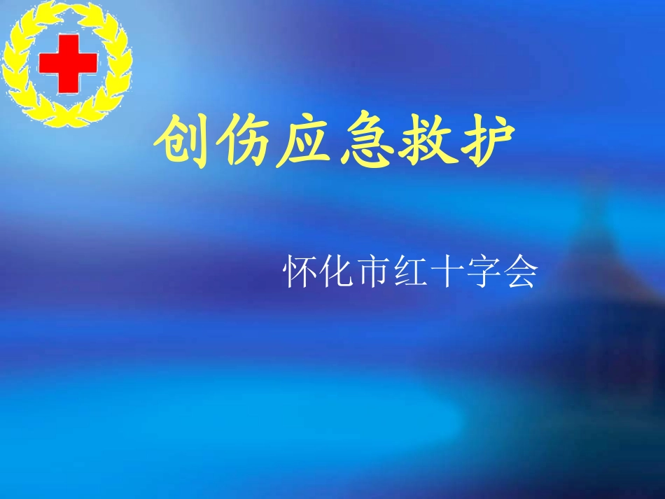 红十字救护员培训(创伤救护技术)_第1页