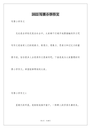 2024写景小学作文_21