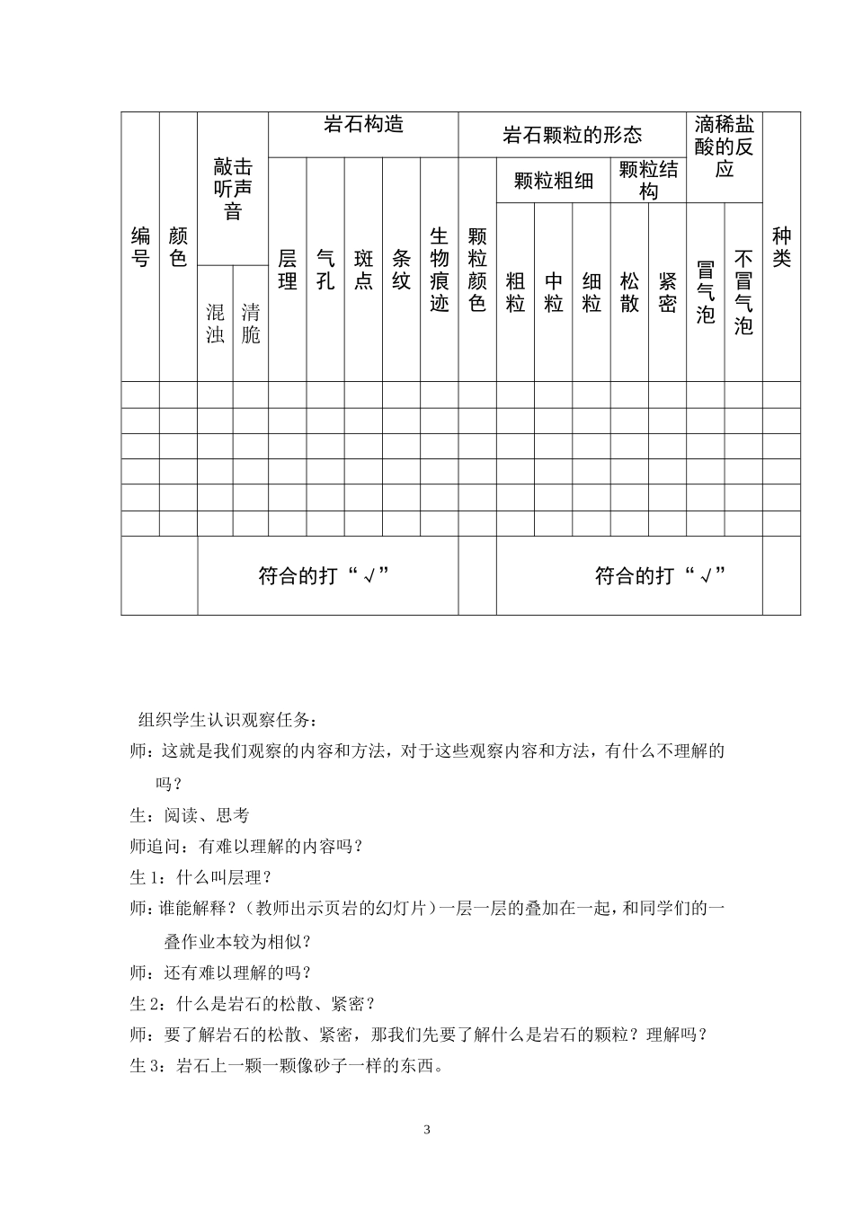 认识几种常见的岩石（初稿）_第3页