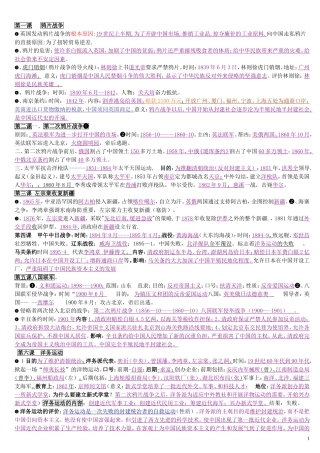 八年级上册复习提纲手打
