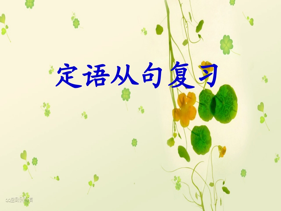 定语从句--lynn_第1页