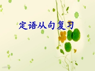 定语从句--lynn