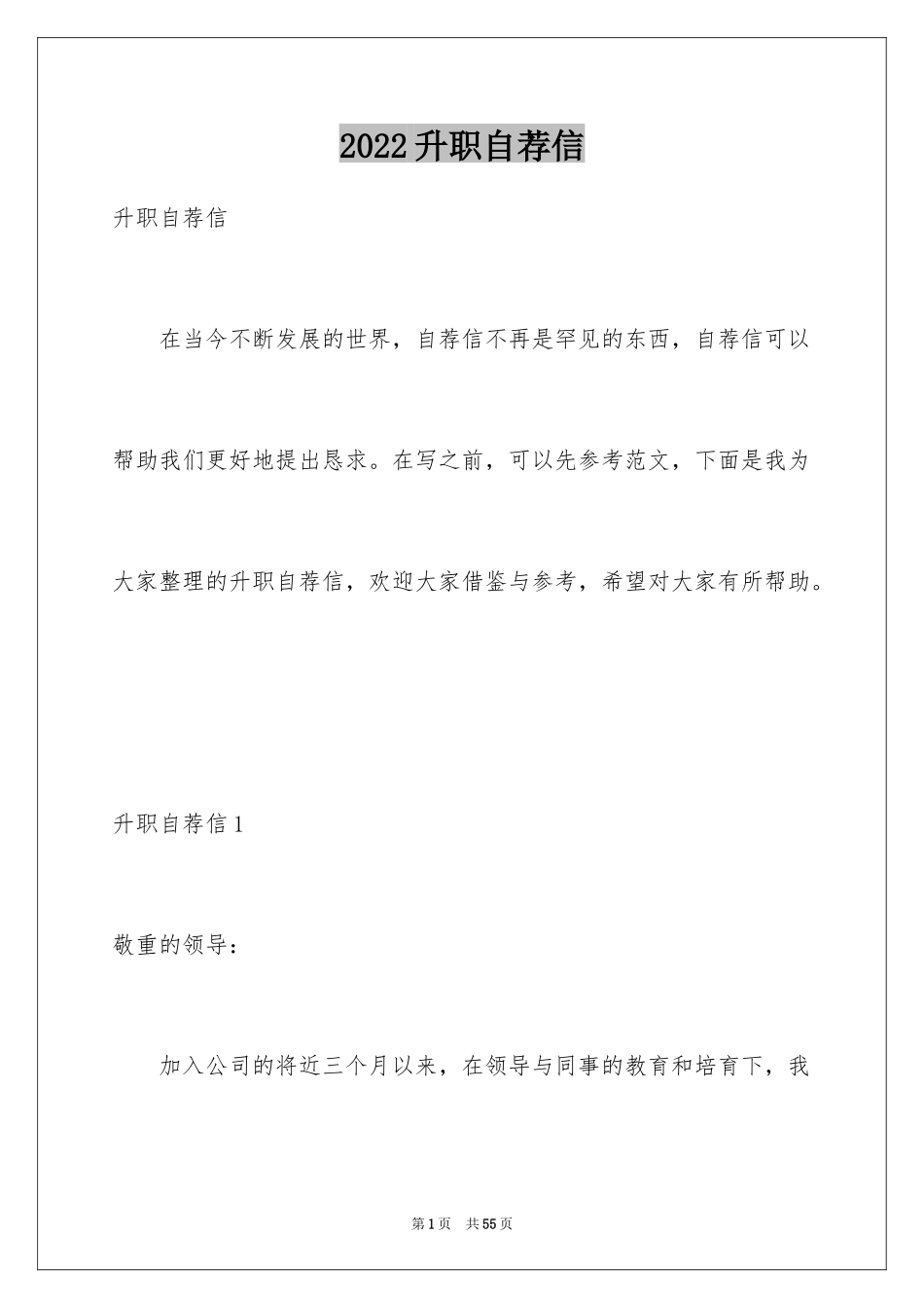 2024升职自荐信_8_第1页