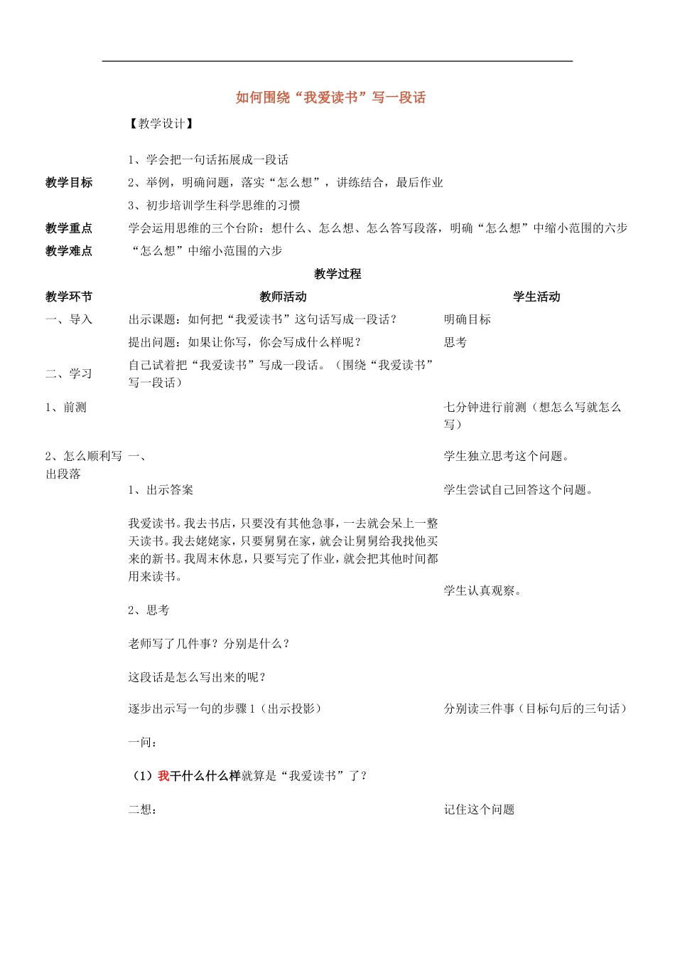 教学生如何写一段话_第1页