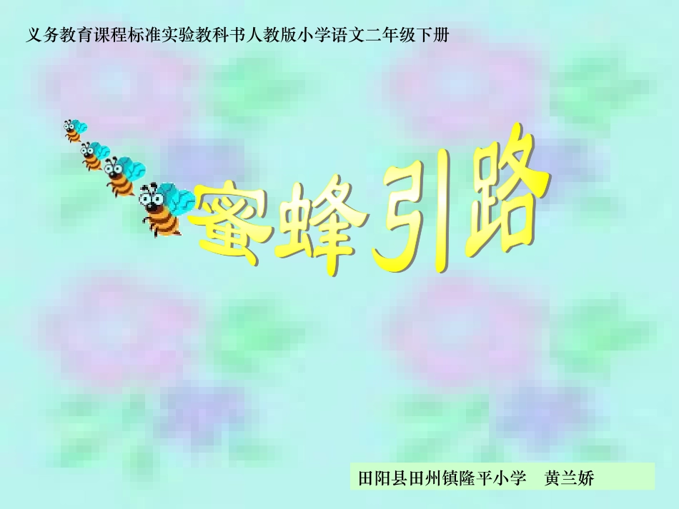 《蜜蜂引路》课件_第1页