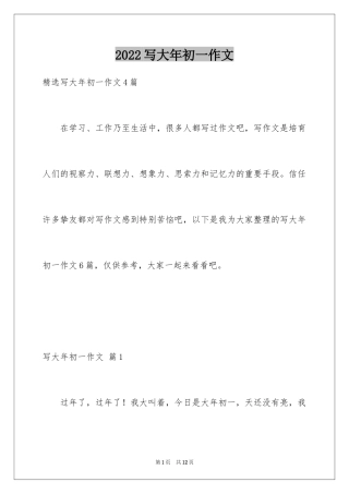 2024写大年初一作文_41