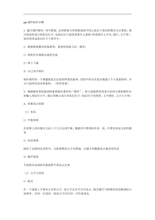 课件制作步骤