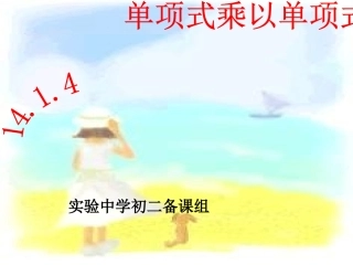 单项式乘以单项式课件