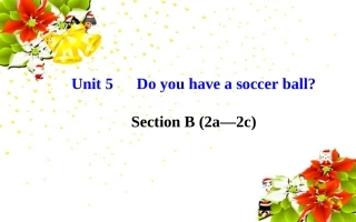 七年级英语上册Unit5Doyouhaveasoccerball？SectionB（2a—2c）课件（新版）人教新目标版