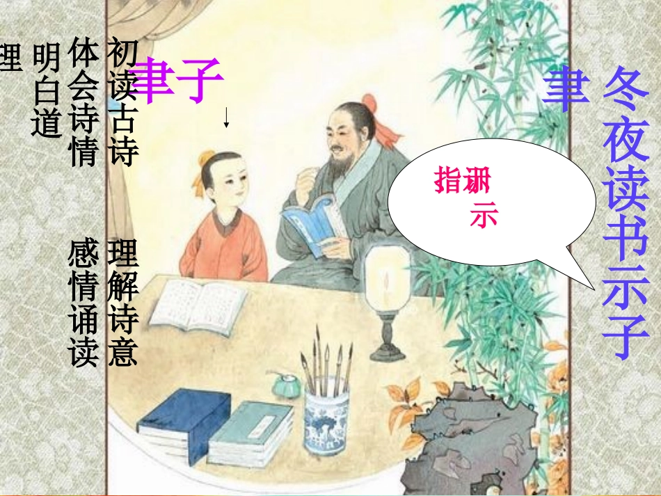 《冬夜读书示子聿》课件_第1页