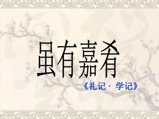 《虽有佳肴》