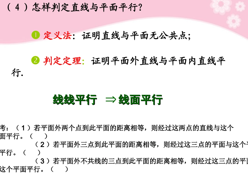 平面与平面平行的判定课件人教A版必修_第2页