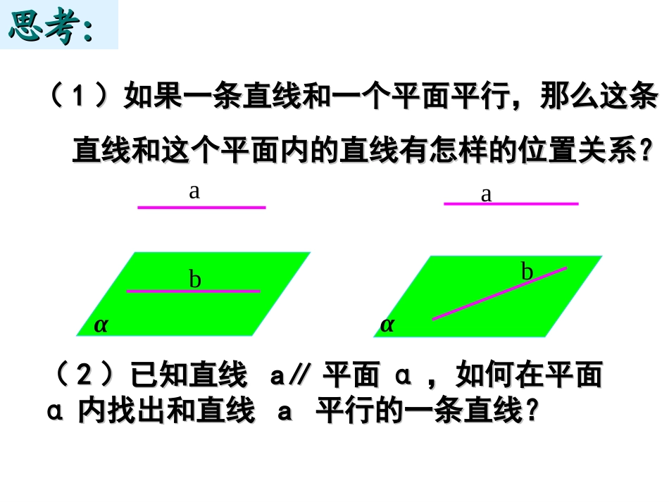 必修二《线面及面面平行的性质》课件_第3页