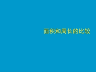面积和周长的比较