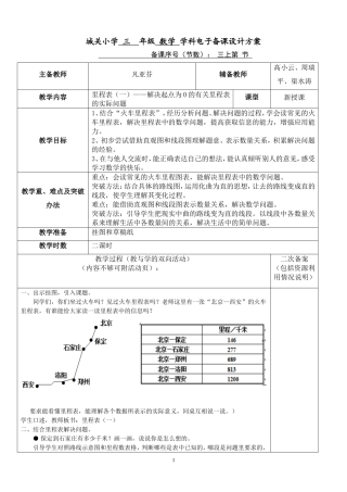 里程表（一）第五节