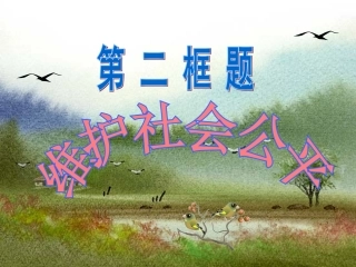 人教版八下第九课第一框维护社会公平（19张）