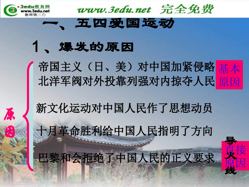 八年级历史五四爱国运动和中国共产党的成立2_第2页