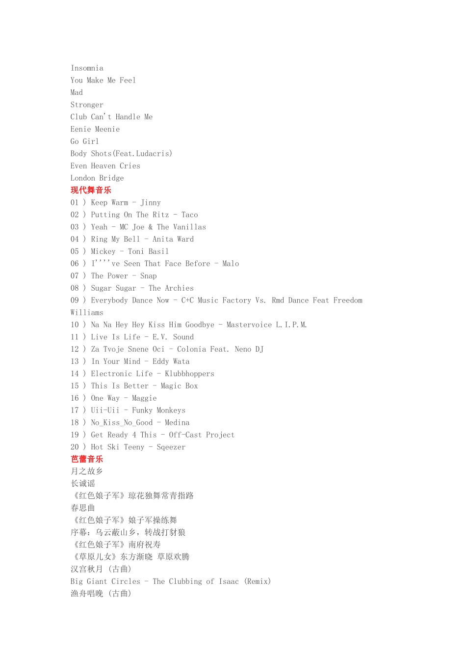各舞种常用音乐大全,你是不是找了很久_第3页