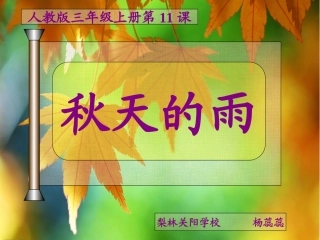 秋天的雨杨蕊蕊