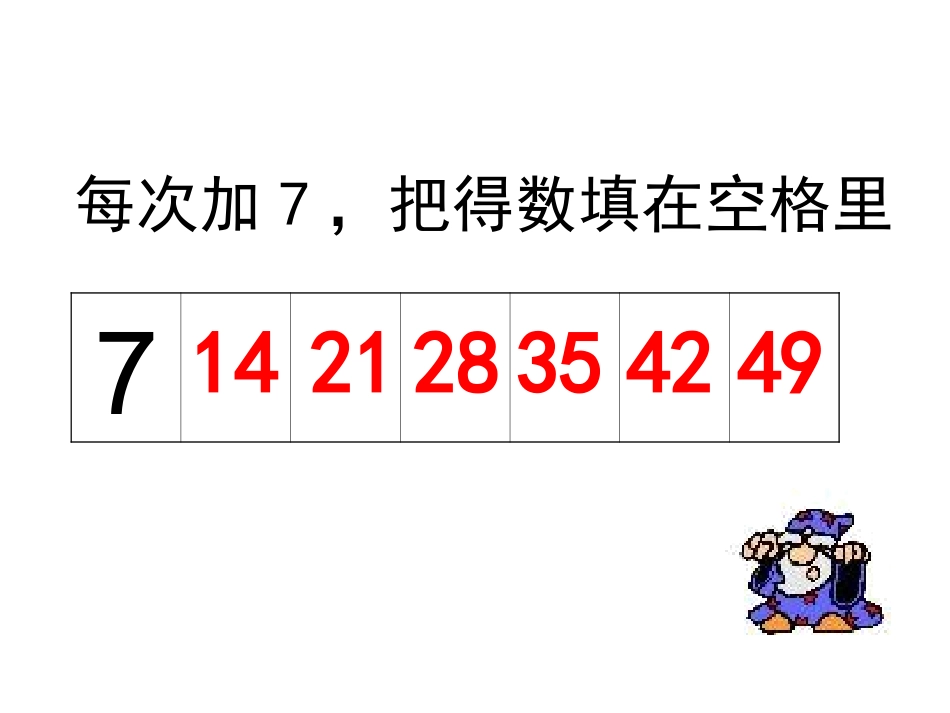 人教版二年级数学上册7的乘法口诀课件 (2)_第3页