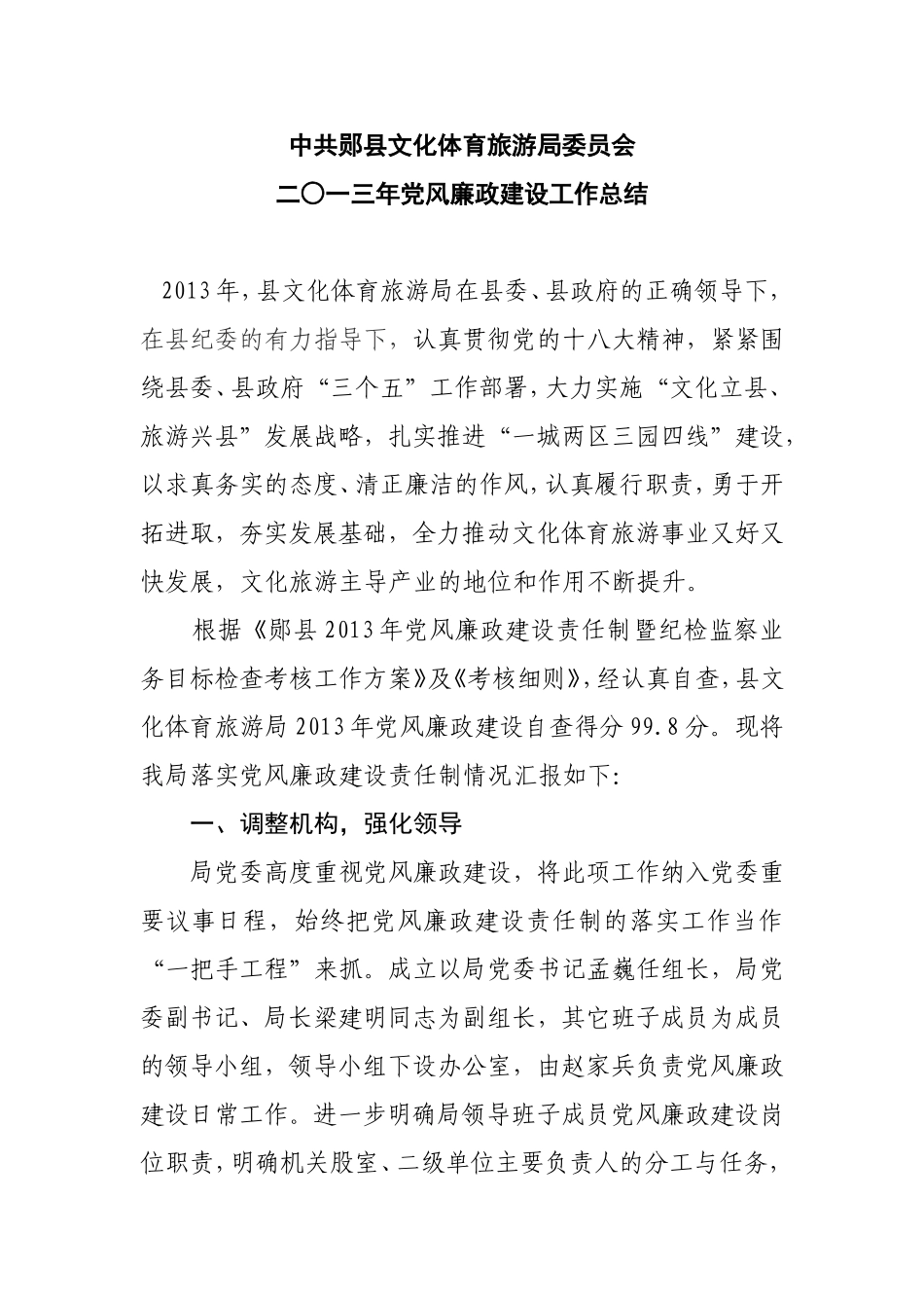 2013年自查报告_第1页