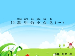 聪明的小白兔一每课一练