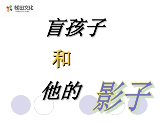 《盲孩子和他的影子》参考课件1