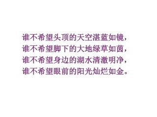 保护环境人人有责主题班会