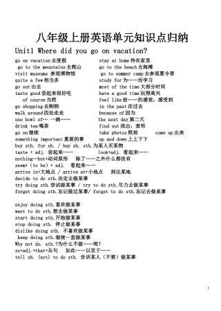 2013年秋八年级英语上册_Units_1-10单元知识点归纳_(新版)人教新目标版