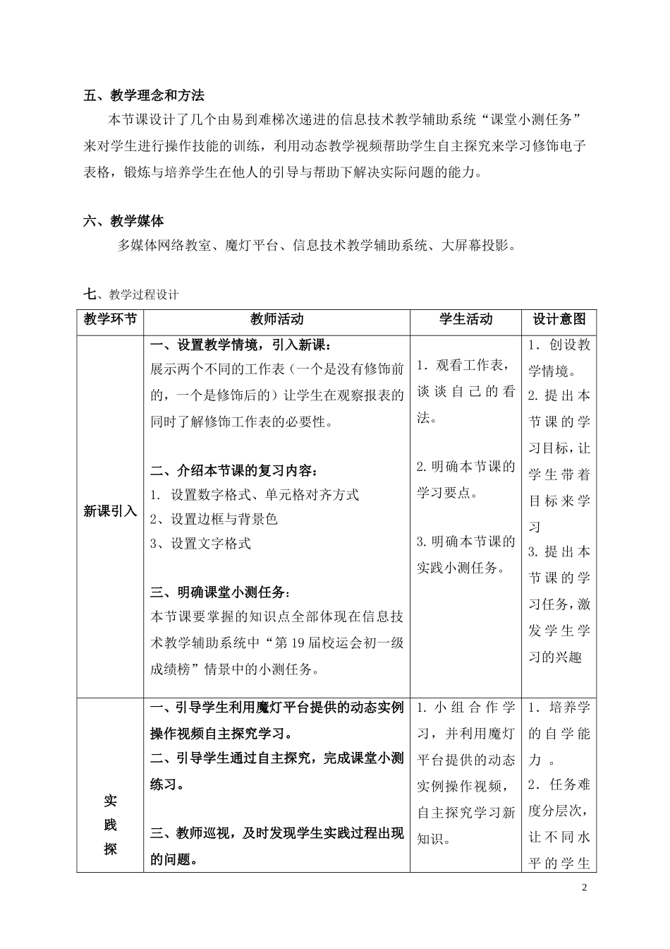 《修饰电子表格》教学设计_第2页