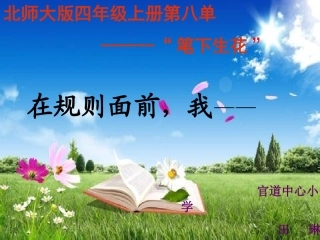 在规则面前，我——