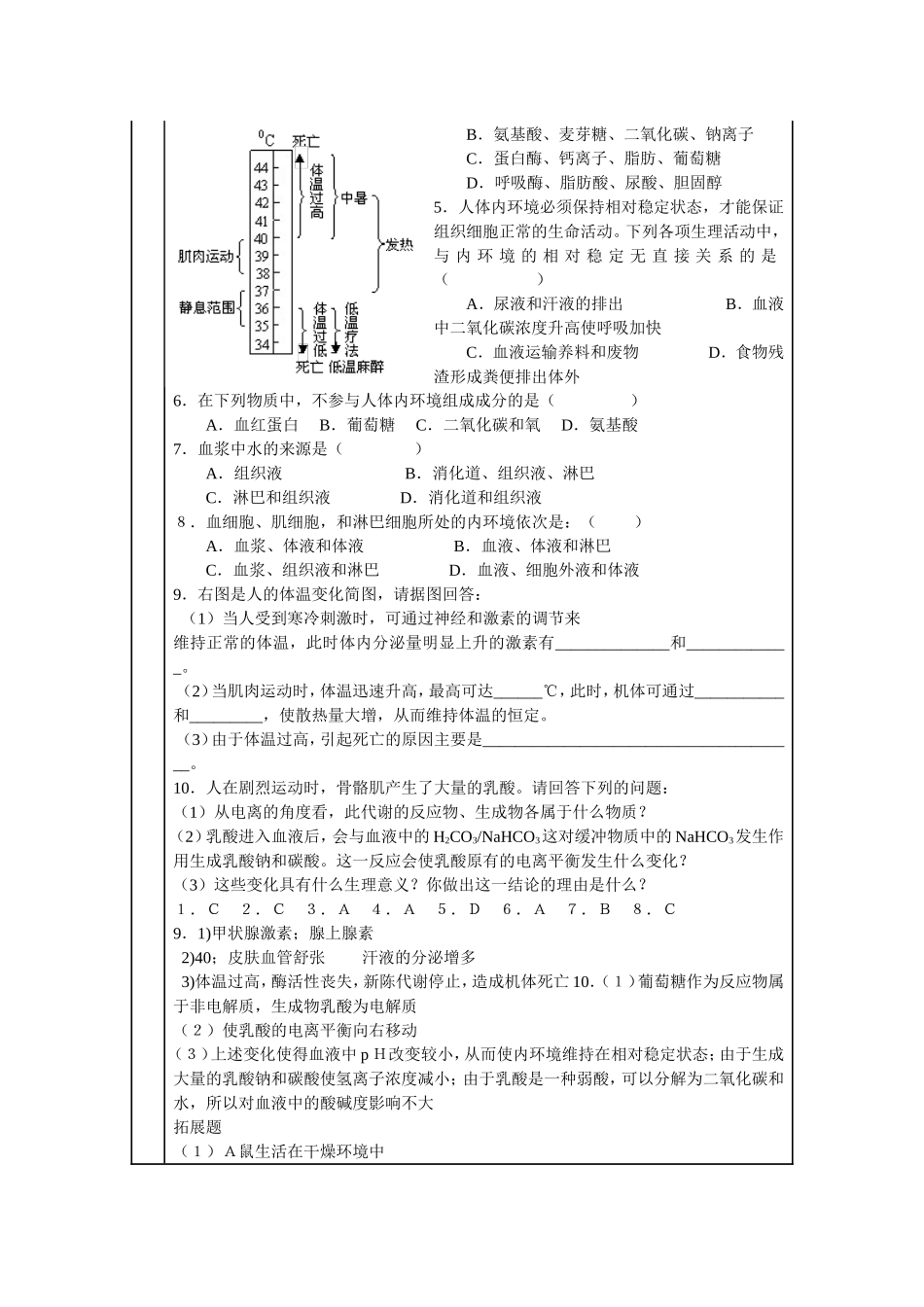 细胞生活的环境　教学设计_第3页