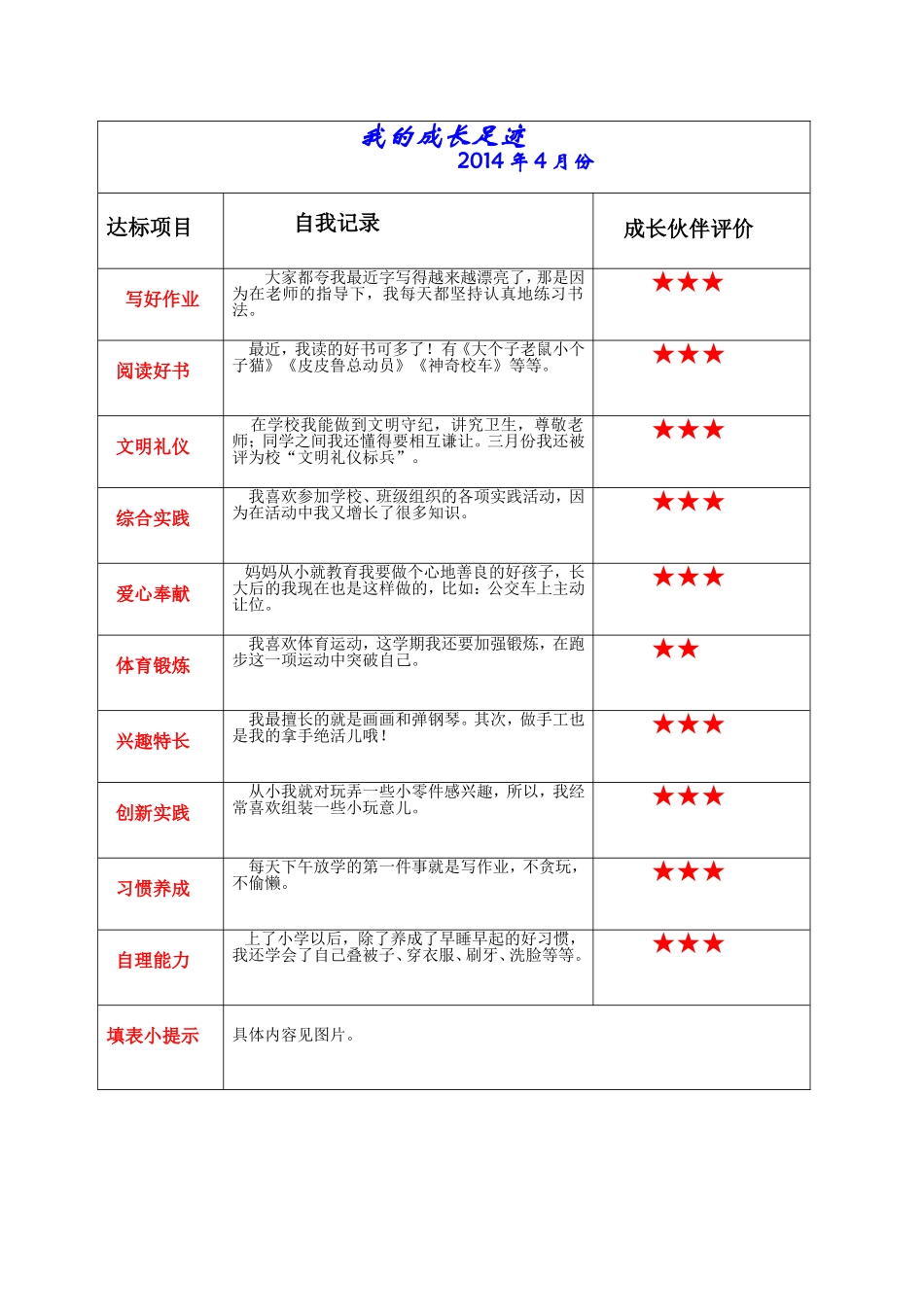 学生成长足迹_第2页