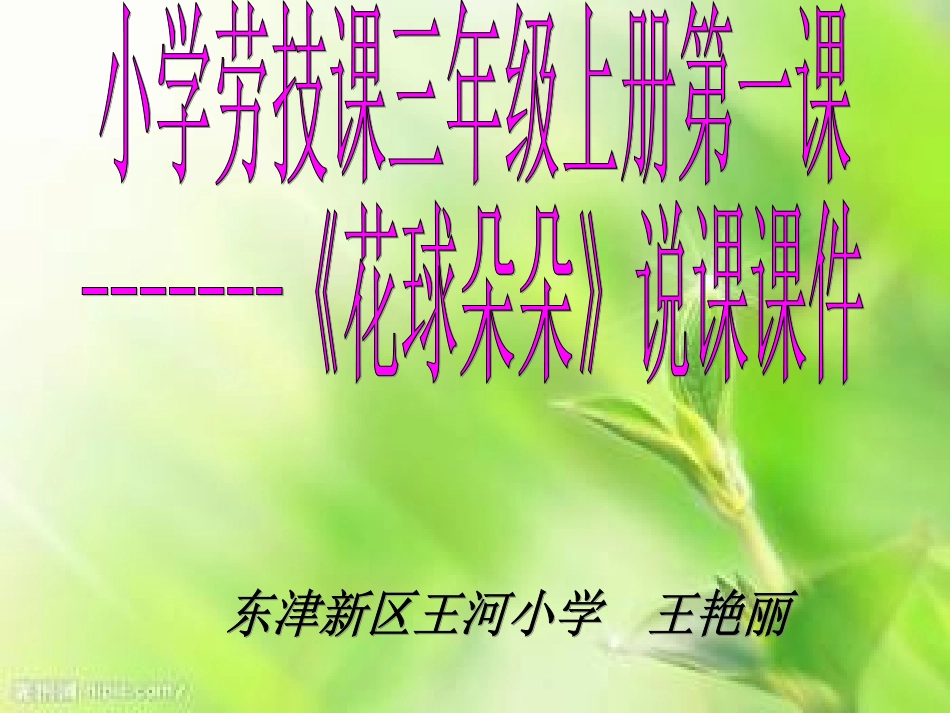 《花球朵朵》说课课件123 (2)_第1页