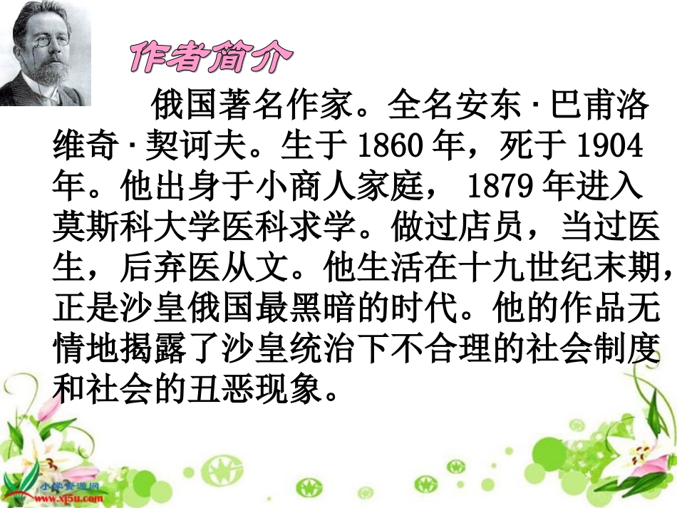 六年级下册人教版《凡卡》PPT课件_第3页