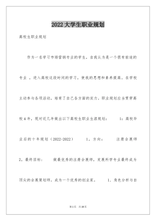 2024大学生职业规划_300