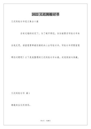 2024又迟到检讨书_164