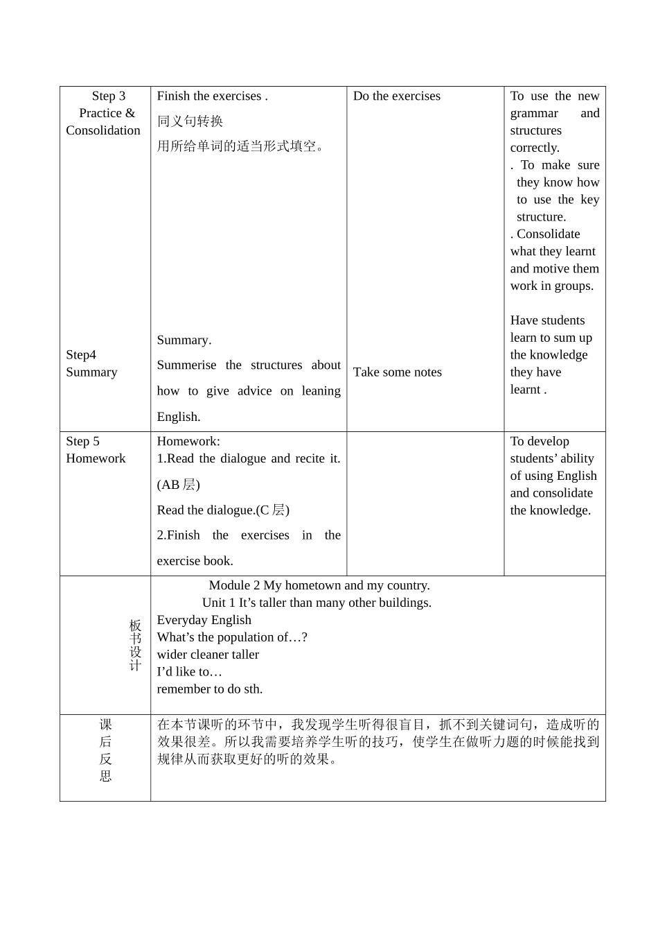 八上M2U1教学设计_第3页