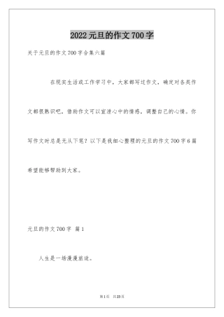 2024元旦的作文700字_10