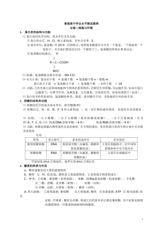 生物学考知识点整理