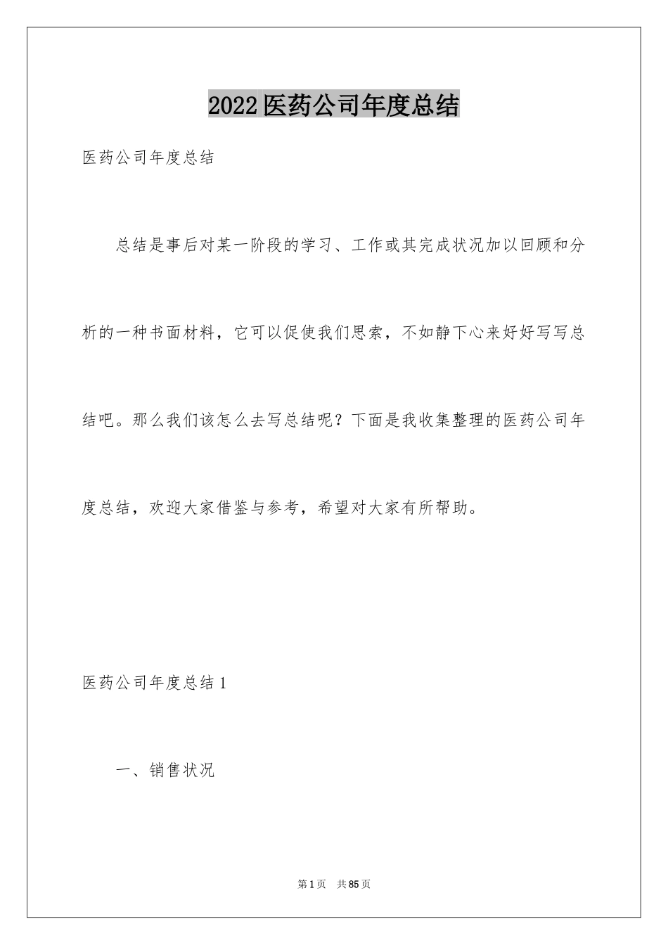 2024医药公司年度总结_第1页