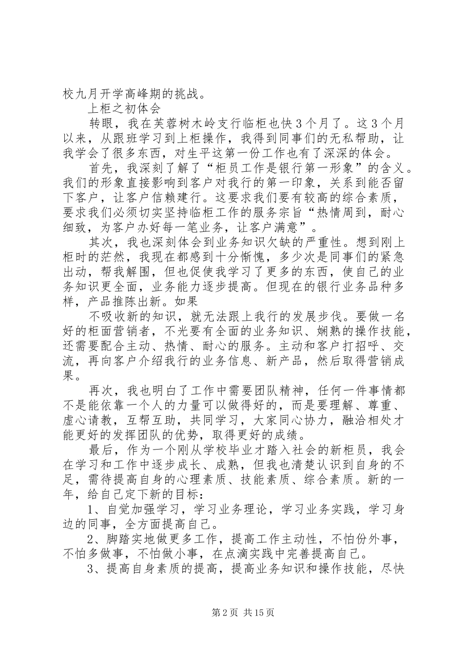 建设银行转型心得体会集锦_第2页