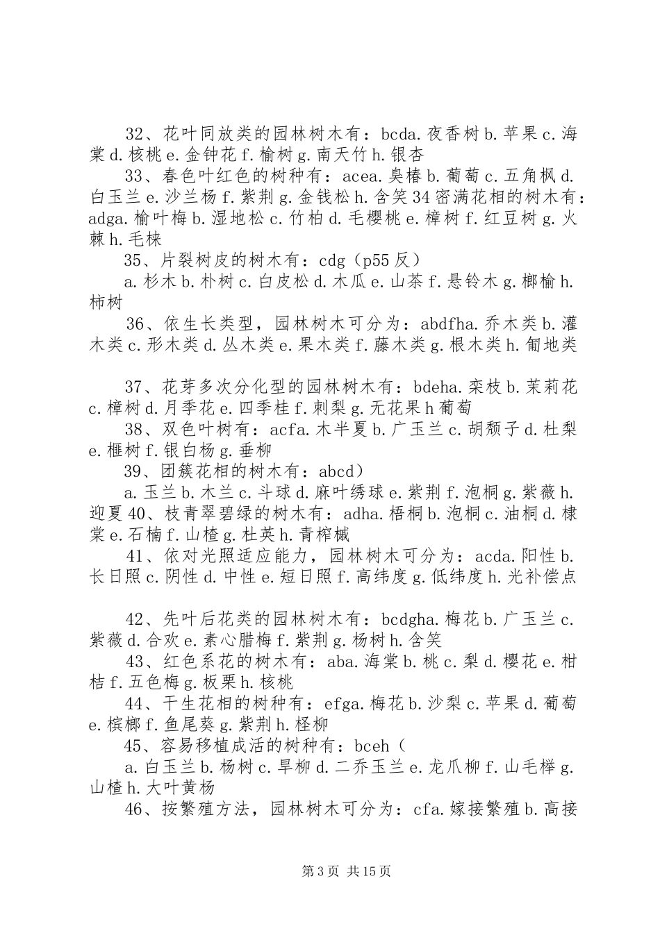 园林树木学学习心得_第3页