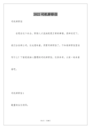 2024司机辞职信_11