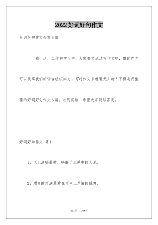 2024好词好句作文_84