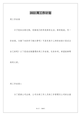 2024周工作计划_2