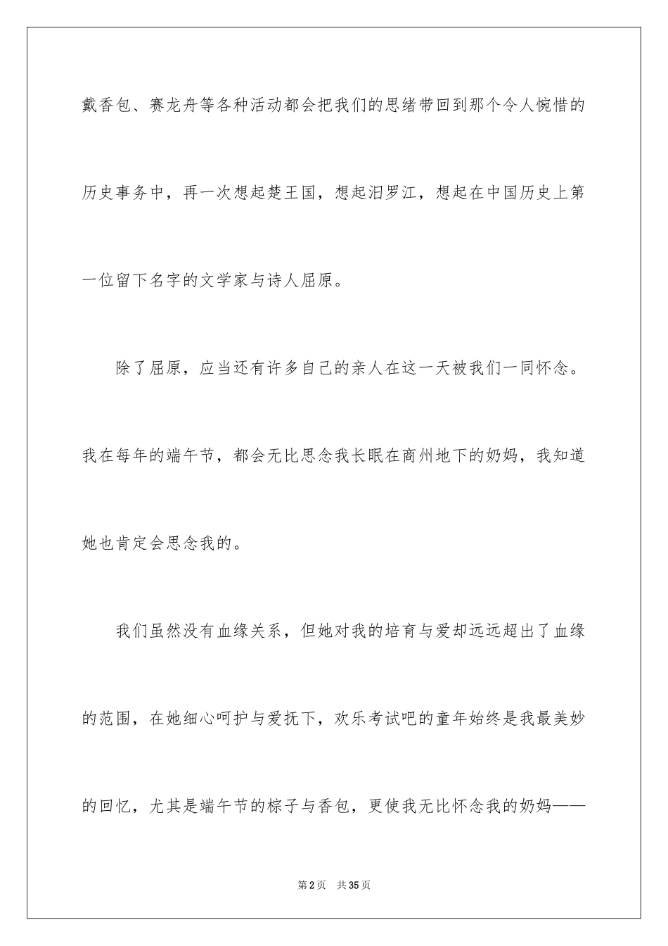 2024写端午节的作文900字_9_第2页