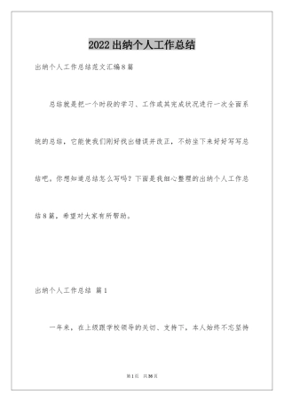 2024出纳个人工作总结_21