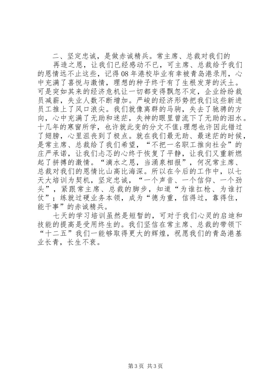 青岛港农民工心得体会_第3页