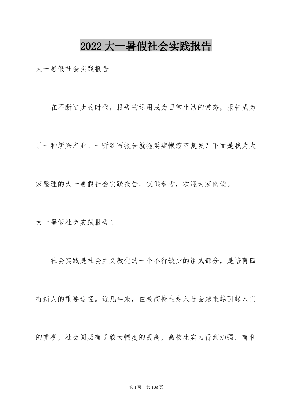 2024大一暑假社会实践报告_17_第1页